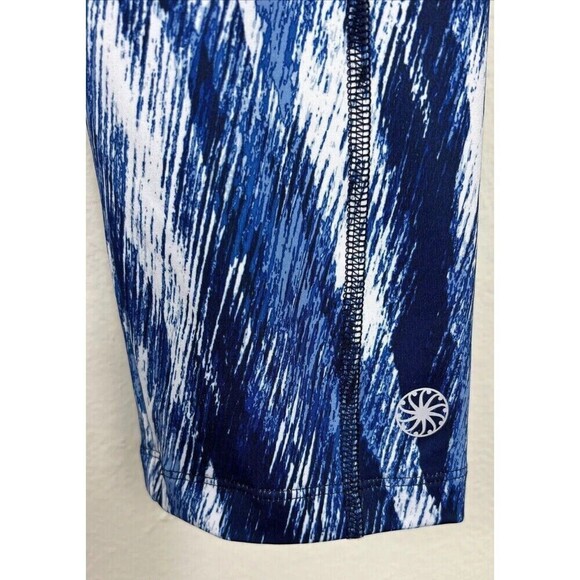 FullBeauty Sport Athletic Blue & White Stretch Capri Leggings Plus Size 14/16 - Picture 8 of 9